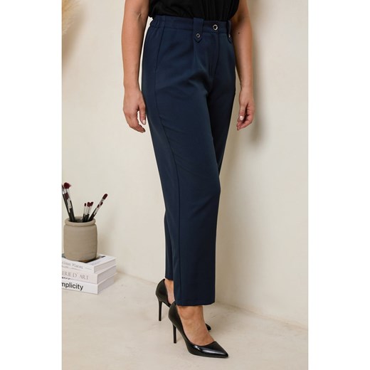 Curvy Lady Spodnie w kolorze granatowym Curvy Lady 40/42 Limango Polska okazja