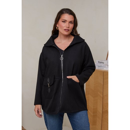 Curvy Lady Kurtka przejściowa w kolorze czarnym Curvy Lady 40/42 Limango Polska wyprzedaż