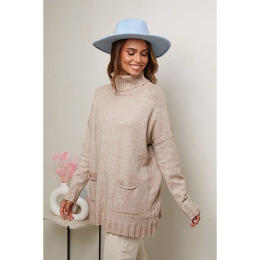Soft Cashmere Golf w kolorze beżowym Soft Cashmere 34/36 okazja Limango Polska