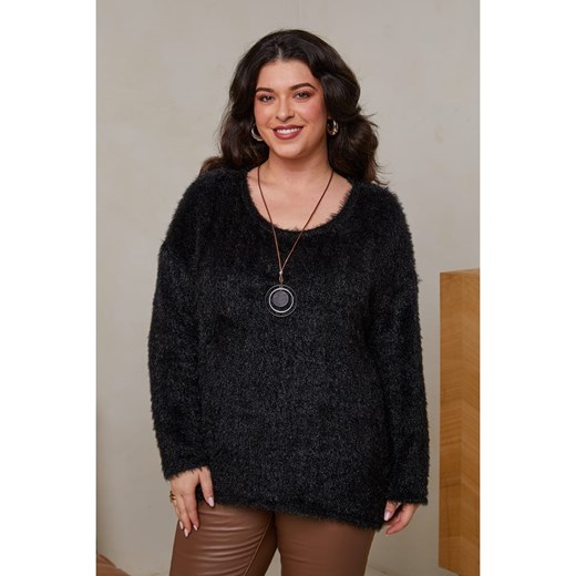Curvy Lady Sweter w kolorze czarnym Curvy Lady 48/50 wyprzedaż Limango Polska