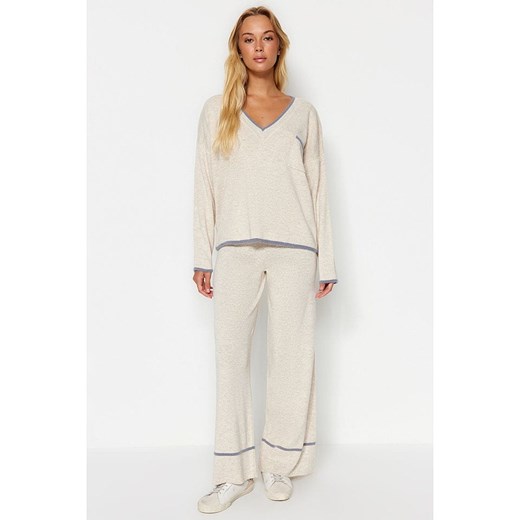 trendyol 2-częściowy zestaw w kolorze beżowym ze sklepu Limango Polska w kategorii Swetry damskie - zdjęcie 178261038