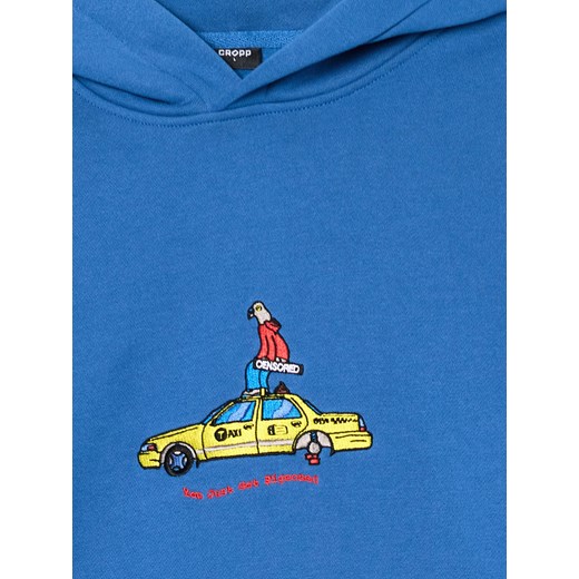 Cropp - Niebieska bluza z motywem gołębia - niebieski Cropp M Cropp