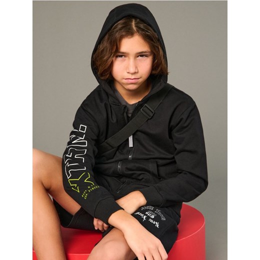 Sinsay - Bluza rozpinana - czarny Sinsay 140 Sinsay