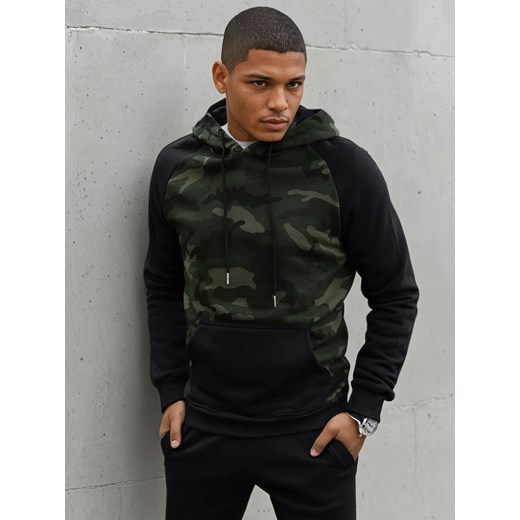 Bluza męska zielona Dstreet BX5485 ze sklepu DSTREET.PL w kategorii Bluzy męskie - zdjęcie 178264365