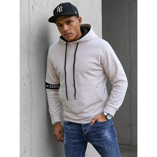 Bluza męska kamelowa Dstreet BX5436 ze sklepu DSTREET.PL w kategorii Bluzy męskie - zdjęcie 178264377