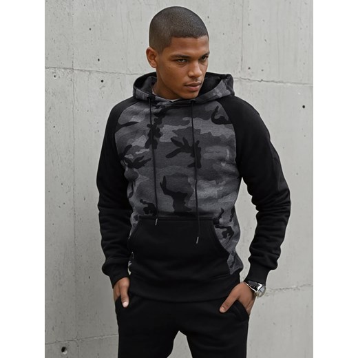 Bluza męska ciemnoszara Dstreet BX5486 ze sklepu DSTREET.PL w kategorii Bluzy męskie - zdjęcie 178264415