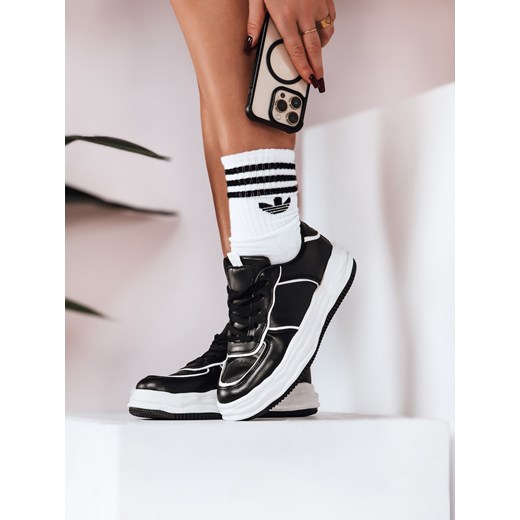 Sneakersy damskie WENNA czarne Dstreet ZY0152 ze sklepu DSTREET.PL w kategorii Buty sportowe damskie - zdjęcie 178264418