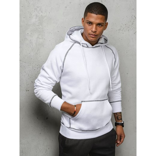 Bluza męska biała Dstreet BX5516 ze sklepu DSTREET.PL w kategorii Bluzy męskie - zdjęcie 178264426
