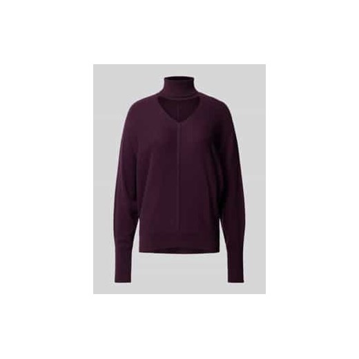 Sweter z dzianiny z wycięciem ze sklepu Peek&Cloppenburg  w kategorii Swetry damskie - zdjęcie 178264628