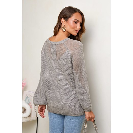 Soft Cashmere Sweter w kolorze szarym Soft Cashmere 34/36 wyprzedaż Limango Polska