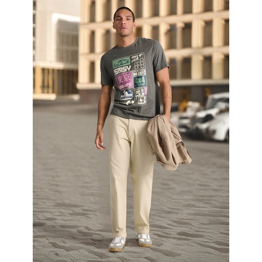Sinsay - Spodnie straight fit - Inny Sinsay 34 Sinsay