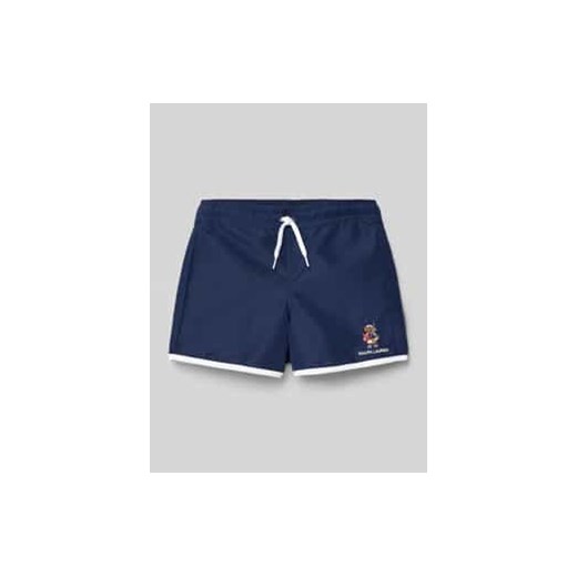 Spodenki kąpielowe z wyhaftowanym logo ze sklepu Peek&Cloppenburg  w kategorii Kąpielówki chłopięce - zdjęcie 178273625