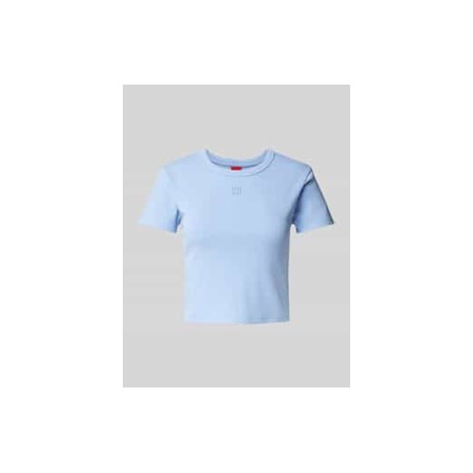 T-shirt krótki z wyhaftowanym logo model ‘Delanor’ ze sklepu Peek&Cloppenburg  w kategorii Bluzki damskie - zdjęcie 178273627