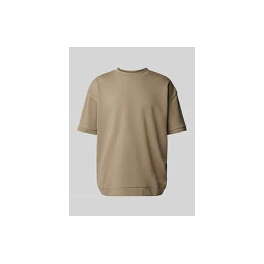 T-shirt o kroju oversized z okrągłym,prążkowanym dekoltem ze sklepu Peek&Cloppenburg  w kategorii T-shirty męskie - zdjęcie 178273687