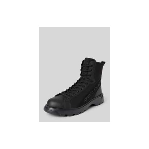 Buty z zamkiem błyskawicznym i detalami z logo ze sklepu Peek&Cloppenburg  w kategorii Buty zimowe męskie - zdjęcie 178273816