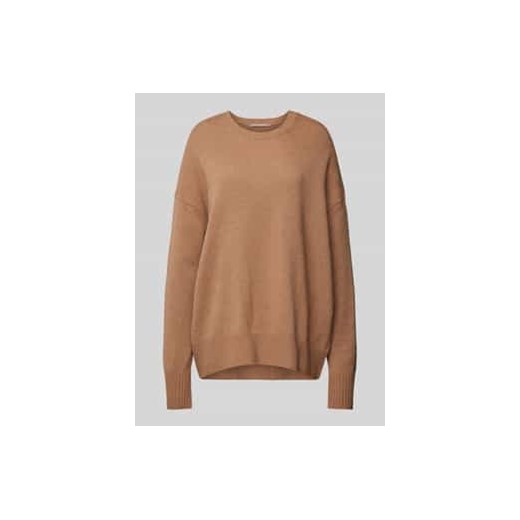 Sweter z dzianiny z kaszmiru z okrągłym dekoltem ze sklepu Peek&Cloppenburg  w kategorii Swetry damskie - zdjęcie 178273859