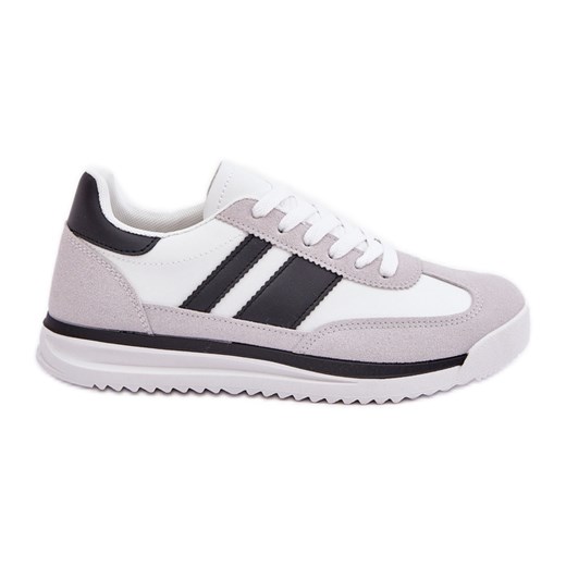 Buty Sportowe Sneakersy Damskie Białe ze sklepu ButyModne.pl w kategorii Buty sportowe damskie - zdjęcie 178274738