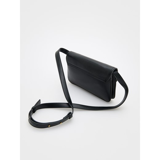 Reserved - Mini torebka z metalową klamrą - czarny Reserved ONE SIZE Reserved