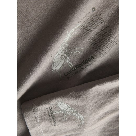 Reserved - T-shirt z nadrukiem - ciemnoszary Reserved 170 (13-14 lat) Reserved