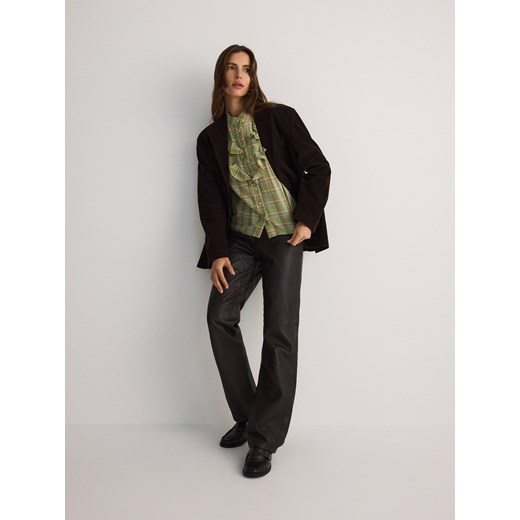 Reserved - Bawełniana koszula w kratę - zielony Reserved M Reserved