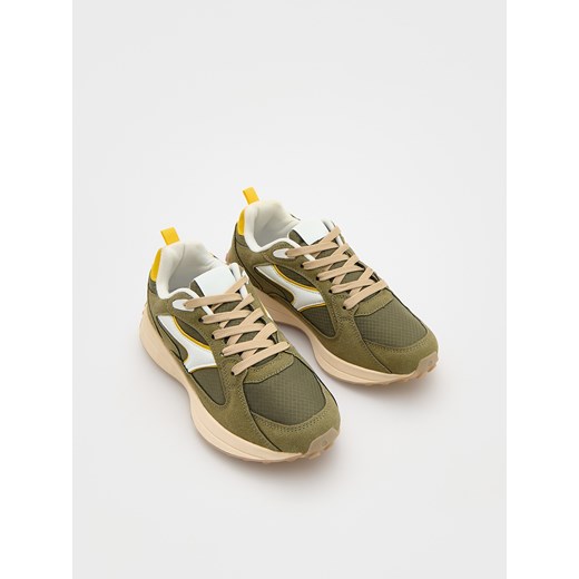 Reserved - Sportowe sneakersy - zielony Reserved 39 Reserved