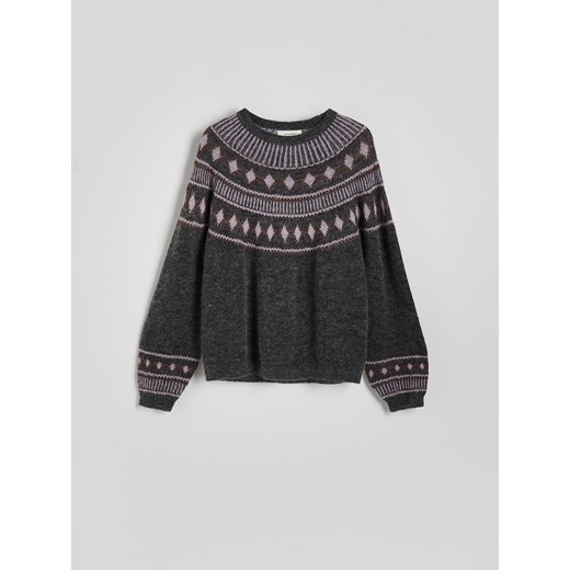 Reserved - Sweter z dodatkiem moheru - wielobarwny ze sklepu Reserved w kategorii Swetry damskie - zdjęcie 178278977
