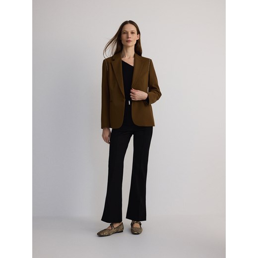 Reserved - Marynarka z domieszką wełny - brązowy Reserved XS Reserved