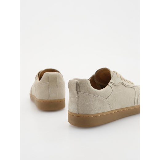 Reserved - Zamszowe sneakersy - beżowy Reserved 41 Reserved