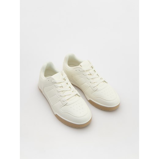 Reserved - Sneakersy z imitacji skóry - biały Reserved 43 Reserved
