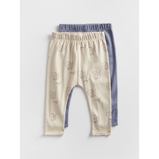 Reserved - Bawełniane spodnie 2 pack - beżowy - id: 169CJ-08X - marki Reserved - 178280227 Reserved - Bawełniane spodnie 2 pack - beżowy ze sklepu Reserved w kategorii Spodnie chłopięce - zdjęcie 178280227