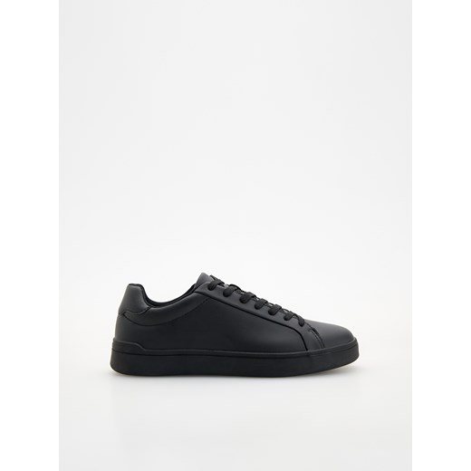 Reserved - Sneakersy z imitacji skóry - czarny ze sklepu Reserved w kategorii Trampki męskie - zdjęcie 178280237