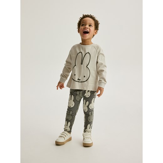 Reserved - Longsleeve Miffy - jasnoszary Reserved 80 (9-12 m.) Reserved