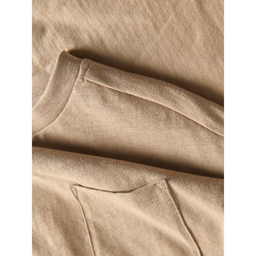 Reserved - Bawełniany t-shirt oversize - warm olive Reserved 80 (9-12 m.) Reserved