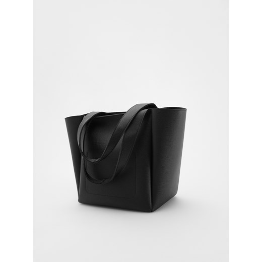 Reserved - Torebka shopper - czarny ze sklepu Reserved w kategorii Torebki damskie - zdjęcie 178282055