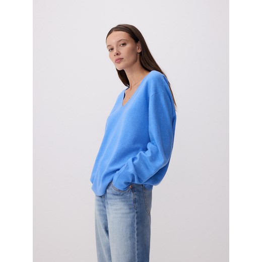 Reserved - Sweter z domieszką wełny - jasnoniebieski ze sklepu Reserved w kategorii Swetry damskie - zdjęcie 178282669