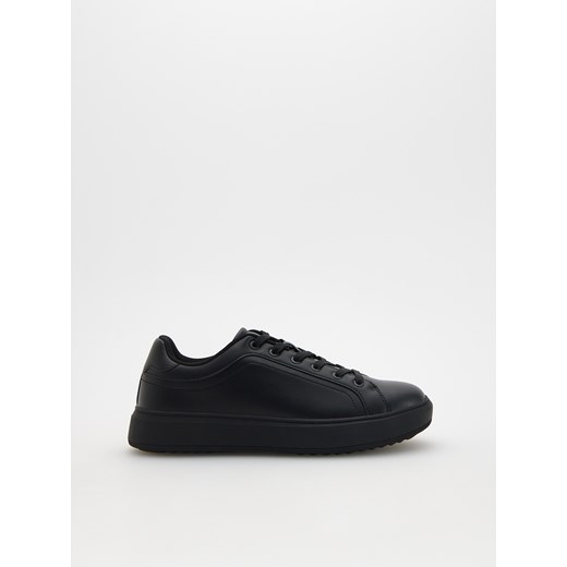Reserved - Sneakersy z imitacji skóry - czarny ze sklepu Reserved w kategorii Trampki męskie - zdjęcie 178285168