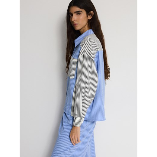 Reserved - Koszula w paski z kieszenią - wielobarwny Reserved S Reserved