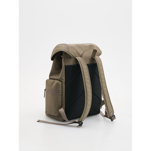 Reserved - Plecak z klamrami - beżowy Reserved ONE SIZE Reserved