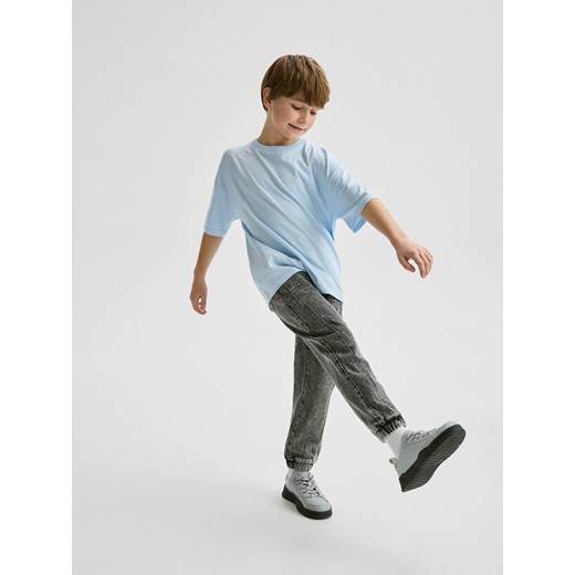 Reserved - Jeansy jogger fit - szary Reserved 152 (11 lat) Reserved