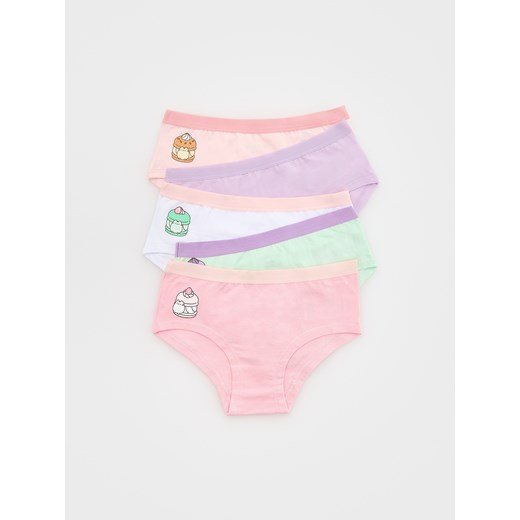 Reserved - Bawełniane majtki Pusheen 5 pack - wielobarwny ze sklepu Reserved w kategorii Majtki dziecięce - zdjęcie 178287526