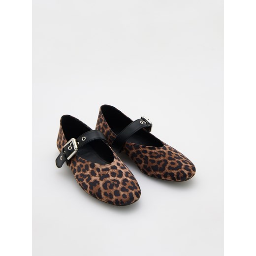 Reserved - Baleriny ze zwierzęcym wzorem - wielobarwny Reserved 35 Reserved