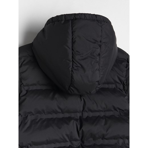 Reserved - Pikowana kurtka z kapturem - czarny Reserved 158 (12 lat) Reserved