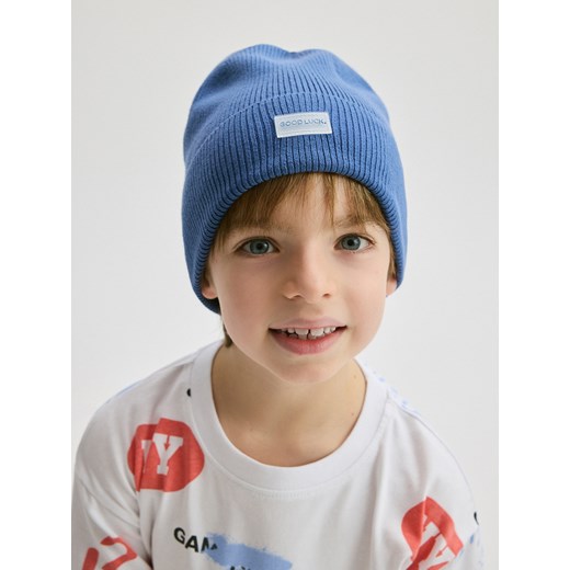 Reserved - Czapka beanie - granatowy Reserved 5-9 lat Reserved