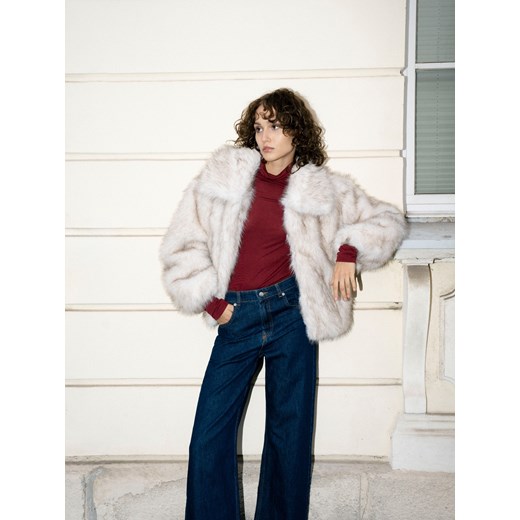 Reserved - Jeansy wide leg - granatowy ze sklepu Reserved w kategorii Jeansy damskie - zdjęcie 178288858