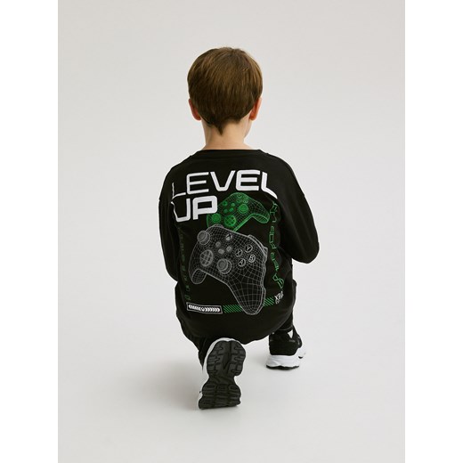 Reserved - Longsleeve Xbox - czarny ze sklepu Reserved w kategorii T-shirty chłopięce - zdjęcie 178289368