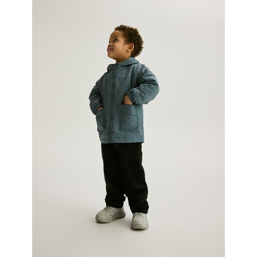 Reserved - Ocieplana kurtka parka z kapturem - granatowy Reserved 104 (3-4 lata) Reserved