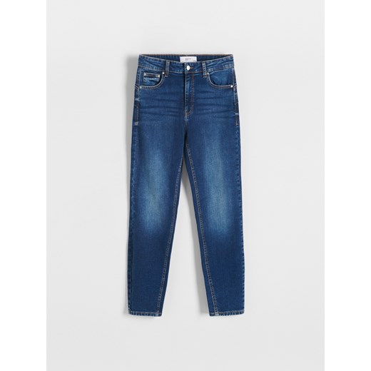 Reserved - Jeansy slim push up - granatowy Reserved 44 wyprzedaż Reserved