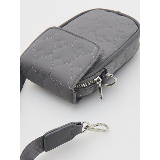 Reserved - Saszetka w serca - ciemnoszary Reserved ONE SIZE Reserved