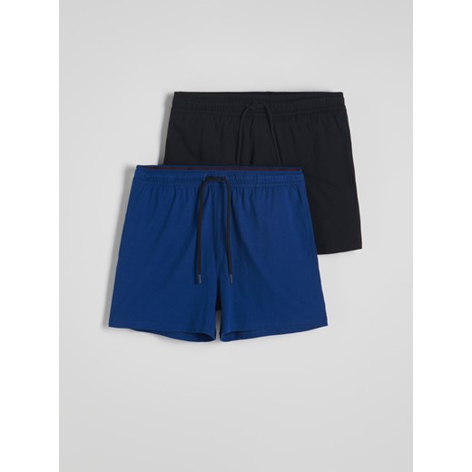Reserved - Szorty piżamowe 2 pack - czarny Reserved M Reserved