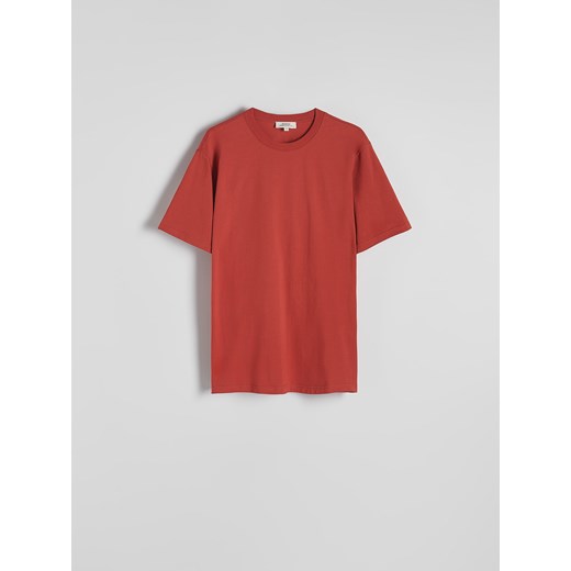 Reserved - Bawełniany t-shirt regular - intenstywna czerwień Reserved M Reserved